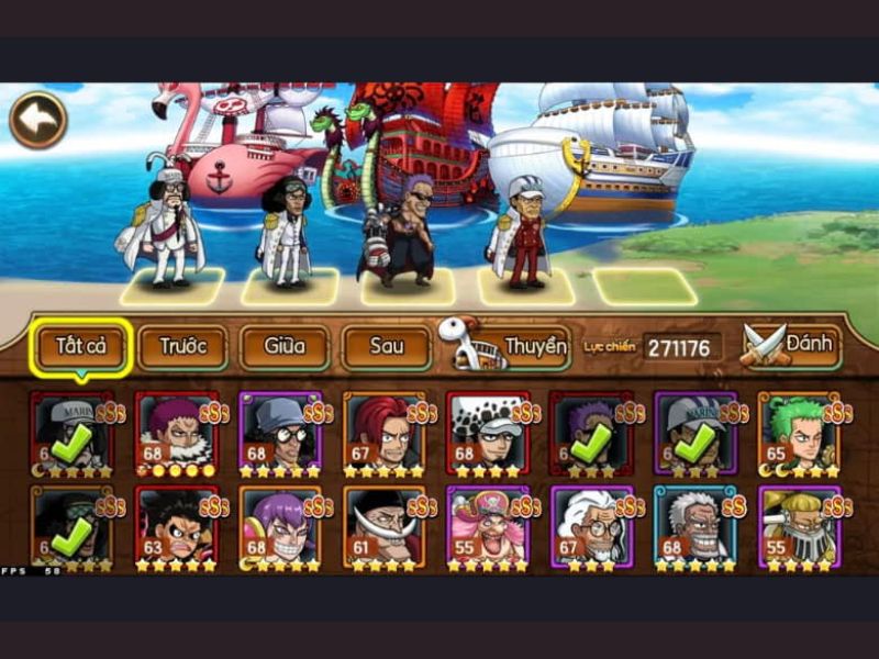 Tải Hack Huyền Thoại Hải Tặc APK (Full Kim Cương, Full Tướng) v1.0.5 Bộ sưu tập thẻ nhân vật phong phú trong Hack Huyền Thoại Hải Tặc