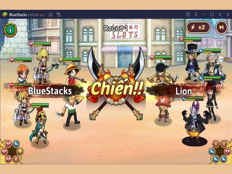 Tải Hack Huyền Thoại Hải Tặc APK (Full Kim Cương, Full Tướng) v1.0.5 Lối chơi chiến đấu trong Hack Huyền Thoại Hải Tặc