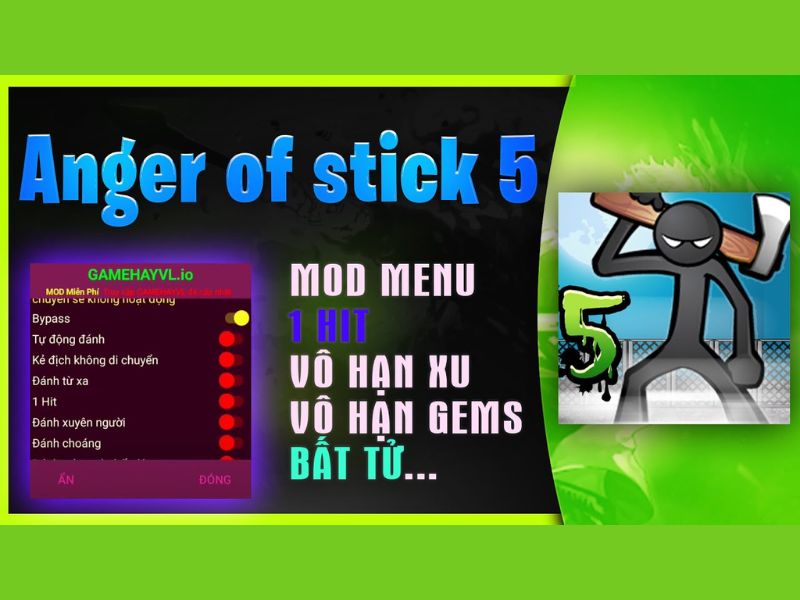 Tải Anger Of Stick 5 Hack (Vô Hạn Tiền, Kim Cương) v1.1.92 Các Tính Năng Mod Nổi Bật Tại Anger of Stick 5 Hack