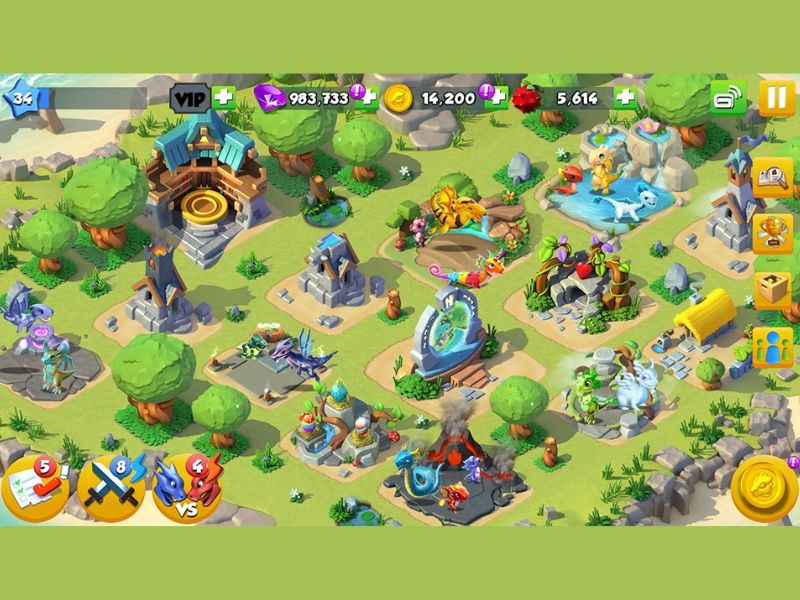 Tải Dragon Mania Legends Hack (Full Kim Cương) v9.0.0n Hệ Thống Nhiệm Vụ Dẫn Dắt Rõ Ràng Trong Dragon Mania Legends Hack