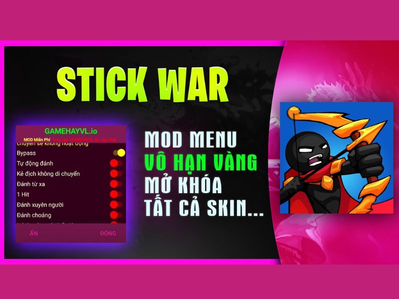 Tải Hack Người Que Đại Chiến (Vô Hạn Kim Cương) v4.3.4 Một Số Tính Năng Nổi Bật Của Phiên Bản Hack Người Que Đại Chiến