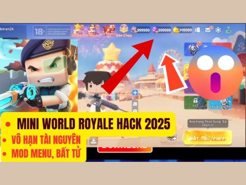 Tải Mini World Royale Hack (MOD Full Tiền, Menu) v1.0.62 Tính Năng Nổi Bật Của Bản Mini World Royale Hack