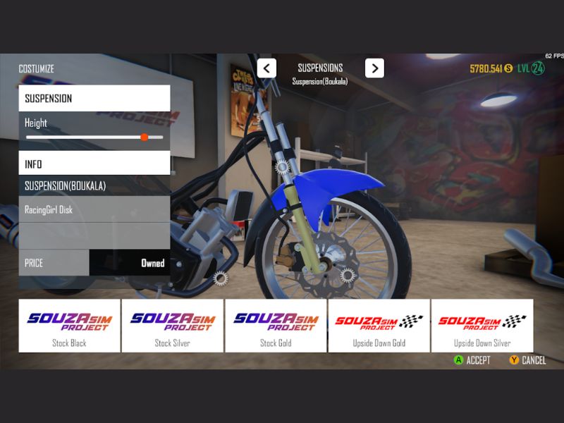 Tải SouzaSim Project MOD APK (Full Tiền) v8.7.11 Miễn Phí Tùy chỉnh mô tô và ảnh hưởng đến cảm giác lái