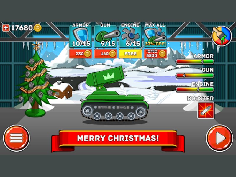 Tải Hack Hills of Steel Apk (Full Tiền, Kim Cương) v8.7.0 Tùy Chỉnh Và Nâng Cấp Xe Tăng Toàn Diện