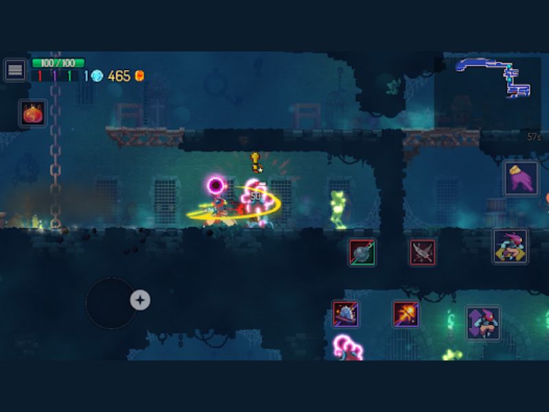 Tải Dead Cells APK (MOD Menu, Việt Hóa, Vô Hạn Tiền) v3.5.9 Lối chơi đi cảnh trong Dead Cells Mod APK