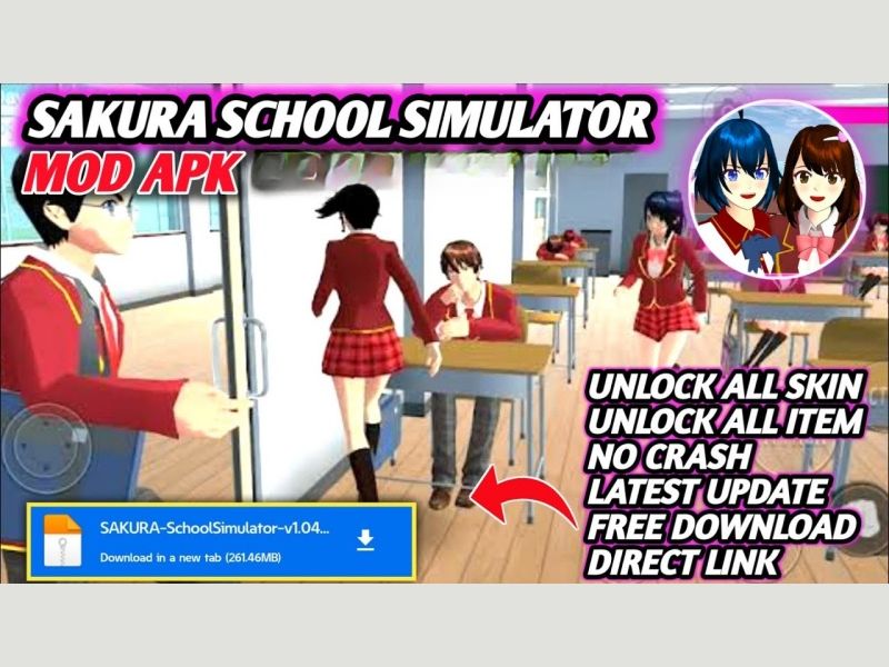 Tải Sakura School Simulator Mod APK (Vô Hạn Tiền, Mở Khóa Full) v1.047.12 Những Tính Năng Nổi Bật Của Sakura School Simulator Mod Apk