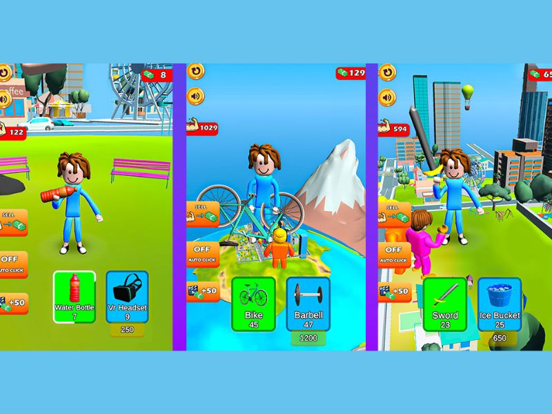 Tải Hack Lifting Hero (Full Tiền, Kim Cương) v46.8.10 Tạo hình nhân vật dễ thương trong Hack Lifting Hero