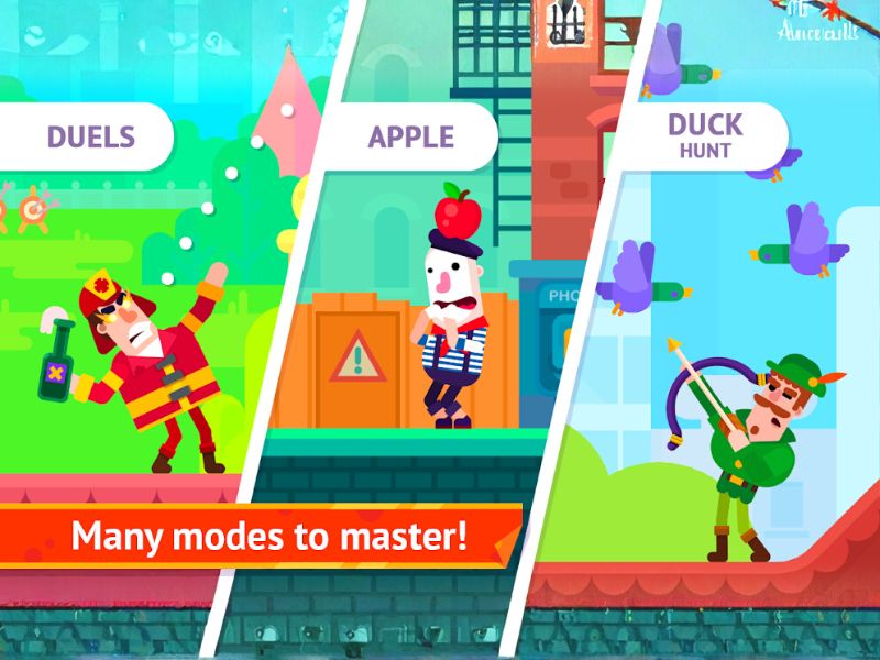 Tải Hack Bowmasters Mod Apk (Full Nhân Vật, Full Tiền) v11.1.6 Nhiều chế độ chơi trong Hack Bowmasters