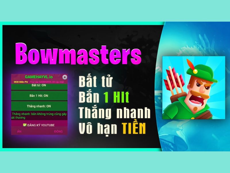Tải Hack Bowmasters Mod Apk (Full Nhân Vật, Full Tiền) v11.1.6 Tính Năng Nổi Bật Của Hack Bowmasters