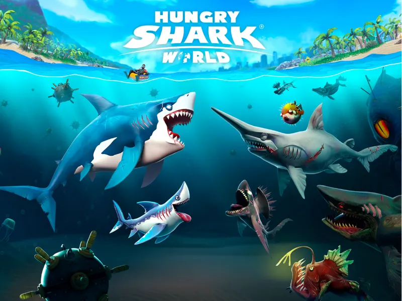 Tải Hungry Shark World Hack (Full Tiền, Kim Cương) V7.7.1 Hungry Shark World Hack: Trải Nghiệm Săn Mồi Không Giới Hạn
