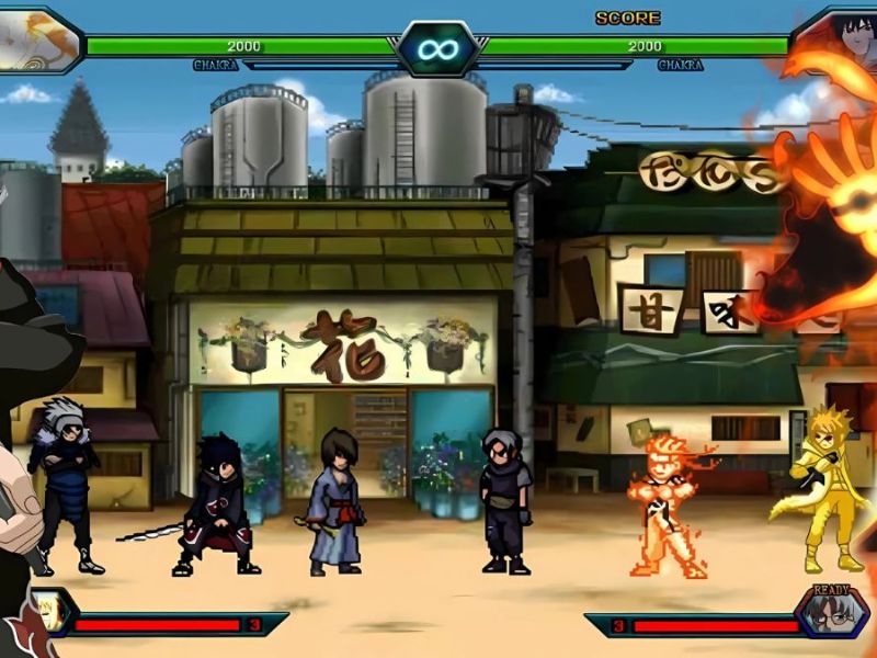 Tải Game Naruto VS Bleach 3.3 (MOD Mở Khóa Toàn Bộ Nhân Vật) Lối chơi đối kháng anime tốc độ cao trong Game Naruto VS Bleach 3.3 Mod APK