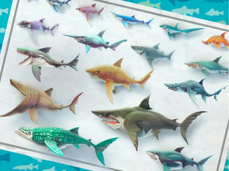 Tải Hungry Shark World Hack (Full Tiền, Kim Cương) V7.7.1 Mở Khóa Tất Cả Cá Mập Trong Hungry Shark World Hack