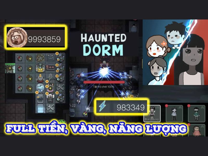 Tải Haunted Dorm Hack (MOD Menu Tiếng Việt, Vô Hạn Tiền) v1.8.3 Tính Năng Đặc Biệt Của Bản Haunted Dorm Hack