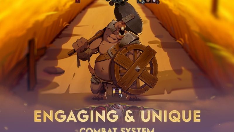 Tải Dawncaster Mod APK (Mở Khóa Tất Cả DLC) v1.17.006 Dawncaster Đánh Bại Quái Vật Hùng Mạnh