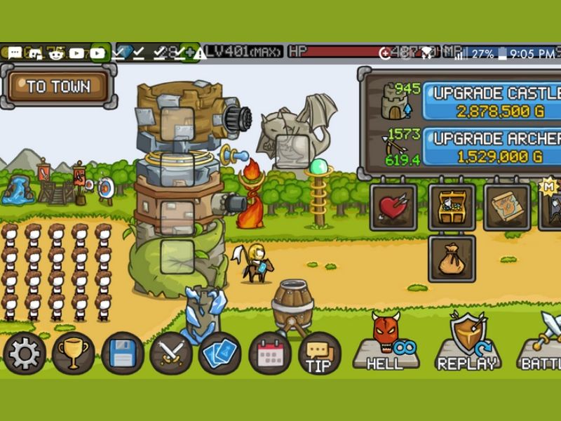 Tải Grow Castle Hack (Full Tiền, Kim Cương, Menu) v1.50.14 Cách Xây Dựng Đội Hình Thủ Thành Bất Bại Trong Grow Castle