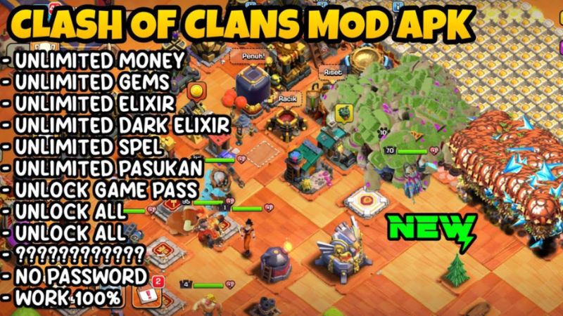 Tải Clash Of Clans APK (MOD Vô Hạn Tiền, Tài Nguyên) v18.350.8 Các Tính Năng Nâng Cao Trong Clash Of Clans MOD