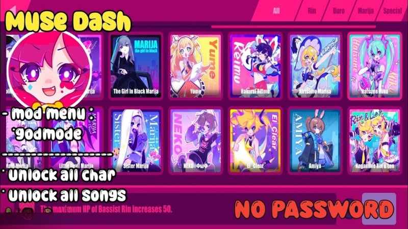 Tải Muse Dash Mod APK (Mở Khóa Tất Cả DLC) v6.2.0 Mới Nhất Thống Trị Mọi Bản Nhạc Cùng Muse Dash Mod Apk