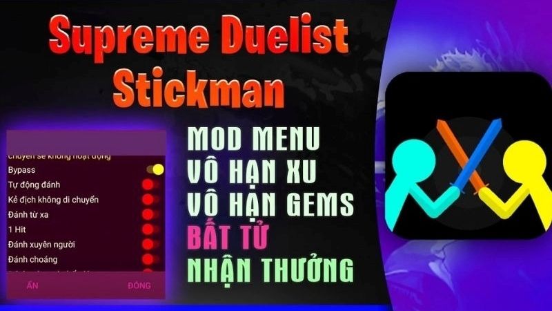 Tải Hack Supreme Duelist Stickman Mod Apk (Full Tiền) v4.0.5 Trở Thành Bá Chủ Võ Đài Với Bản Hack Full Tính Năng