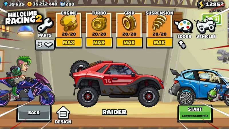 Tải Hack Hill Climb Racing 2 Mod APK (Full Tiền, Kim Cương) V1.72.3 Gameplay Hill Climb Racing 2 Có Gì Mới?