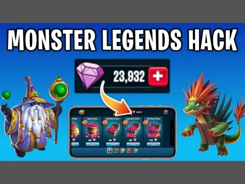 Tải Hack Monster Legends (Full Kim Cương 99999, Menu) v19.4.1 Tổng Hợp Tính Năng Hack Monster Legends