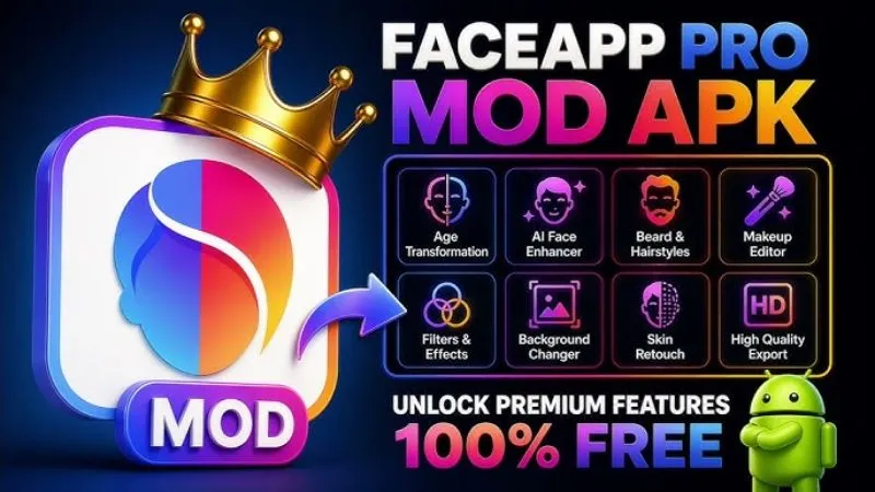 Tải Faceapp Mod APK (Mở Khóa Pro, Không Watermark) V12.9.0.4 Khám Phá Các Đặc Quyền Từ Phiên Bản Faceapp Mod Mở Khóa Pro