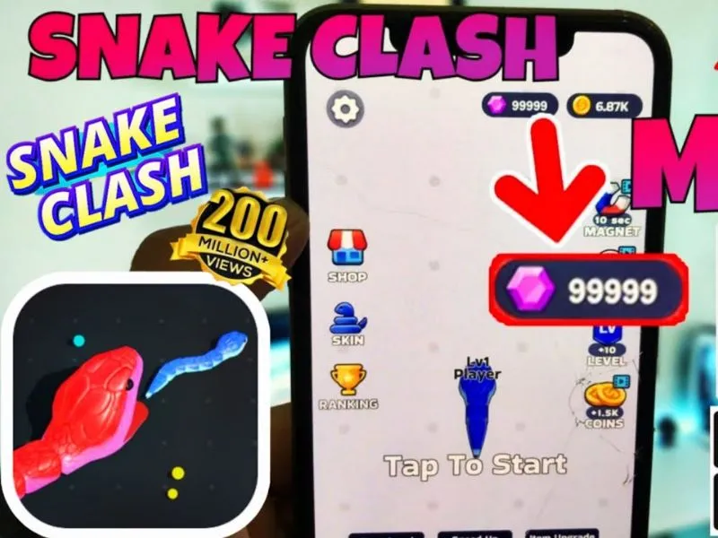 Tải Hack Snake Clash Mod APK (Vô Hạn Tiền) V75.0.0 Những Tính Năng "cĐáng Đồng Tiền Bát Gạo" Giúp Bạn Bùng Nổ Trong Hack Snake Clash