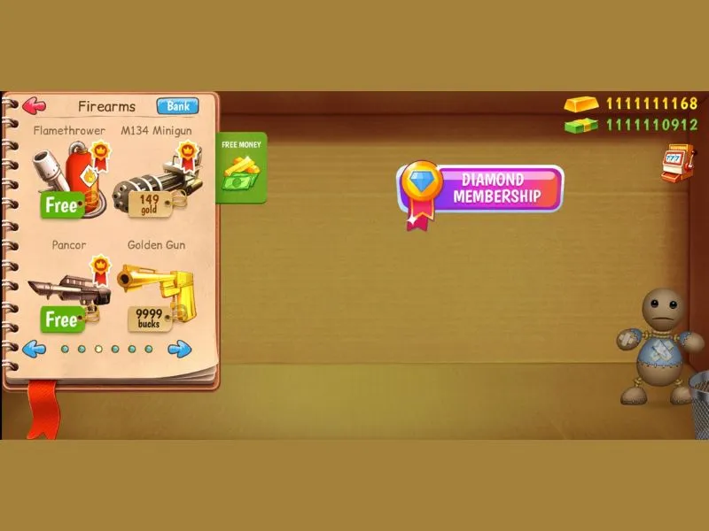 Tải Kick the Buddy Hack (MOD Full Đồ, Mở Khóa Tất Cả) v2.16.2 Những Tính Năng Nổi Bật Trong Bản Kick The Buddy Mod Apk
