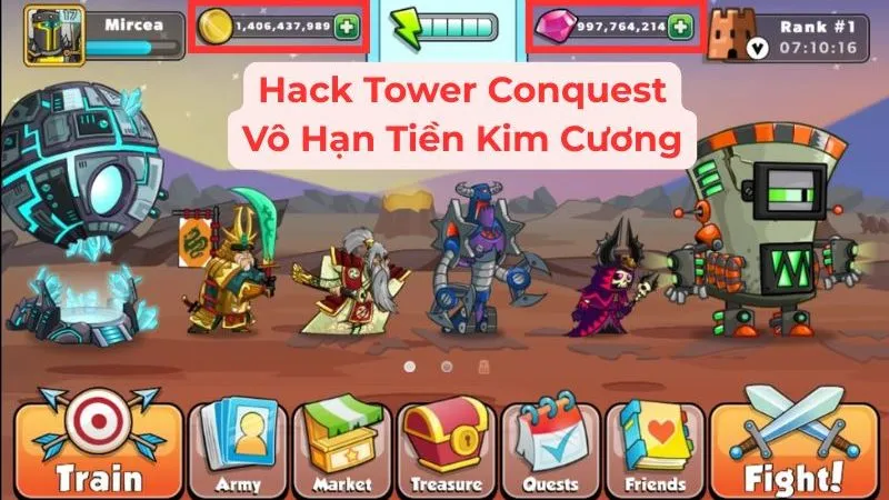 Tải Hack Tower Conquest Mod APK (Full Hero, Vô Hạn Tiền) V23.0.47 Những Tính Năng Nổi Bật Trong Bản Tower Conquest Mod APK