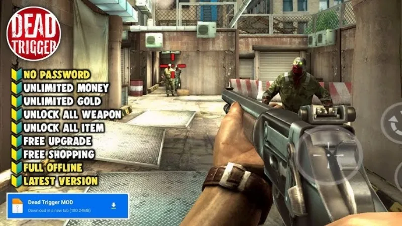 Tải Dead Trigger MOD APK v2.3.2 (Vô Hạn Tiền) Miễn Phí Dead Trigger MOD APK