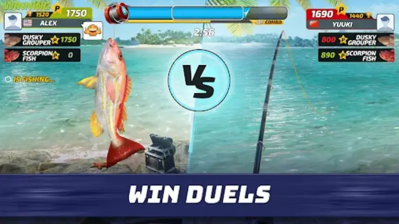 Tải Fishing Clash MOD APK v1.0.255 (Tăng tiền thưởng, Tự động câu) Fishing Clash MOD APK