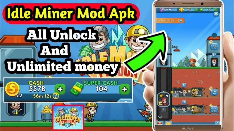 Tải Idle Miner Tycoon MOD APK v5.55.0 (Vô Hạn Tiền) Miễn Phí Idle Miner Tycoon MOD APK