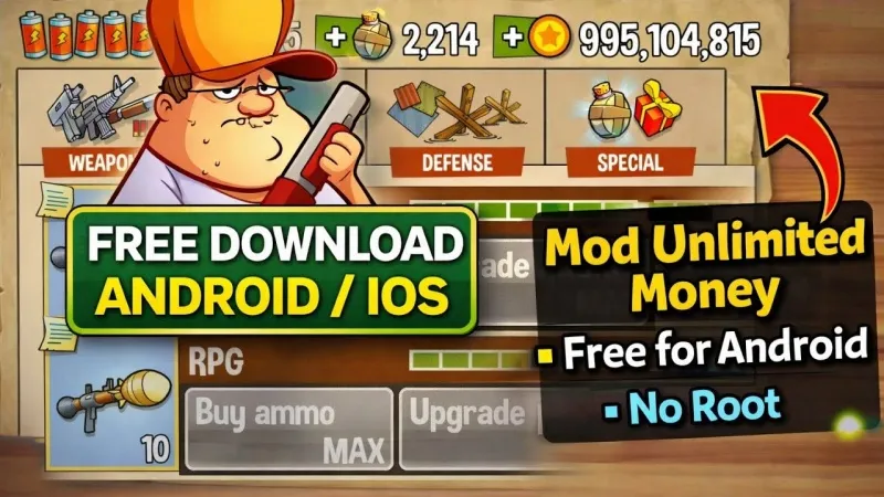 Tải Swamp Attack MOD APK v4.7.9.0 (Vô Hạn Tiền) Swamp Attack MOD APK