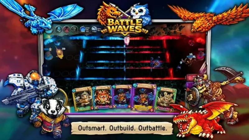 Tải Battle Waves: Mobile MOD APK v1.1.2 (Vô Hạn Tiền, God Mode, Menu) Battle Waves: Mobile